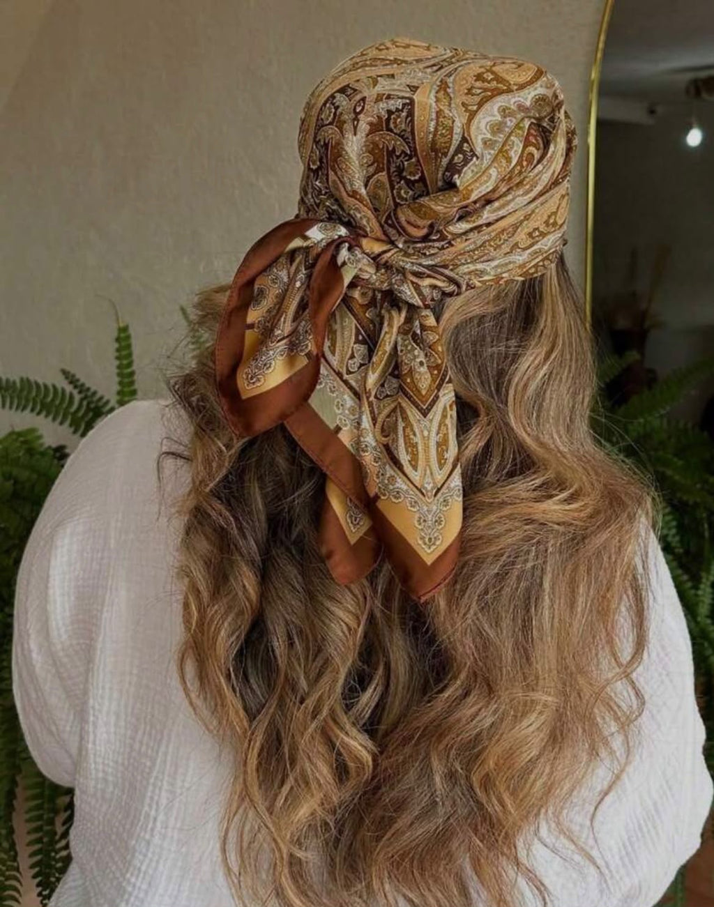 Brown Paisley Scraf