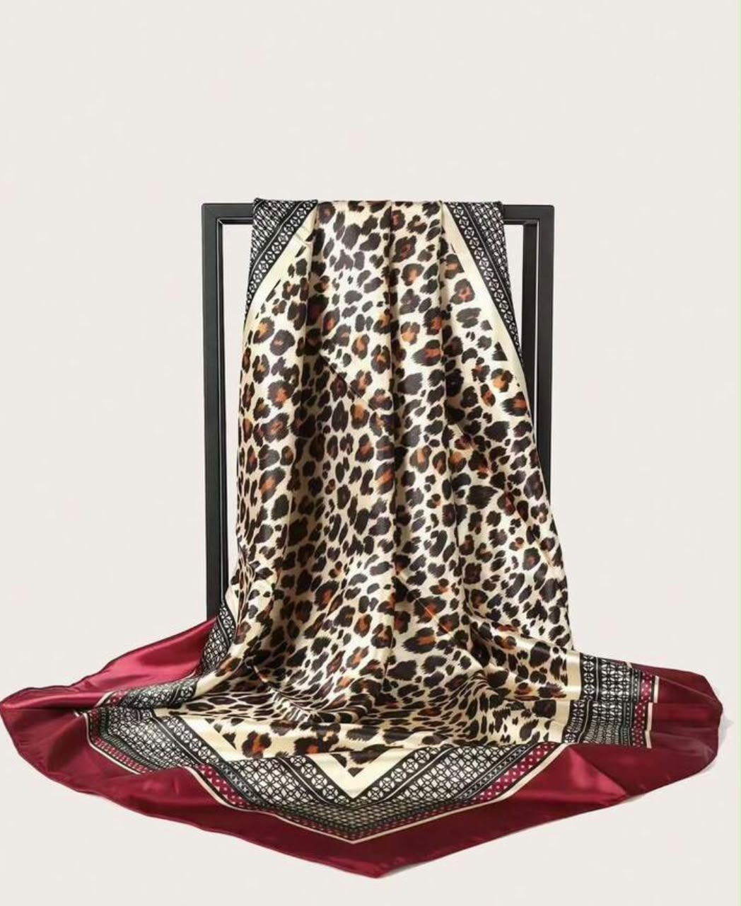 Geometric Satin Scarf