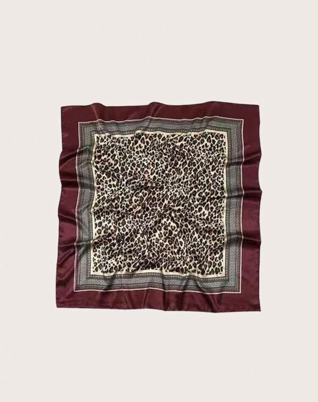 Geometric Satin Scarf